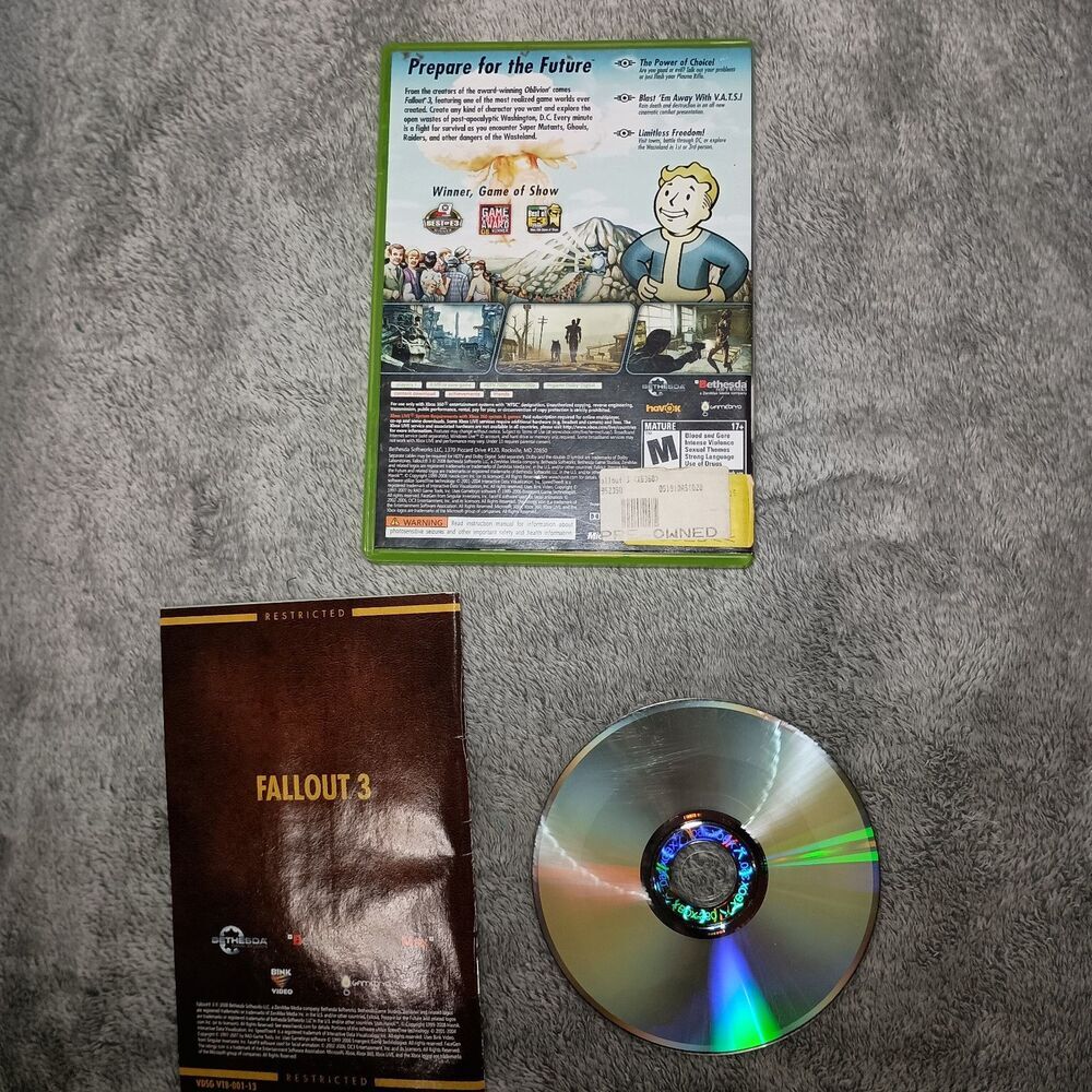 Fallout 3 Xbox 360 Complete In Box CIB With Manual Tested And Working Read - Picture 2 of 16